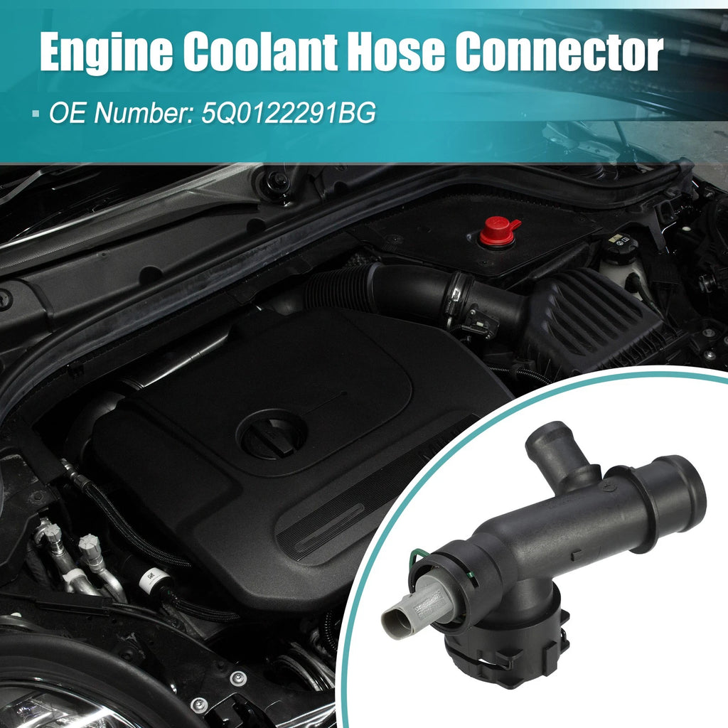 Engine Coolant Hose Connector No.5Q0122291BG for Audi A3 (2018–2020)