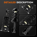 Set of 4 Front Struts and Control Arms for Nissan Versa (2007-2012)