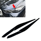 Black Headlight Eyebrow Eyelids Covers for BMW X5 X6 G05 G06 (2023-2025)