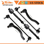 Set of 6 Front Steering Tie Rod End Sway Stabilizer Bar for Acura ILX (2013–2022)
