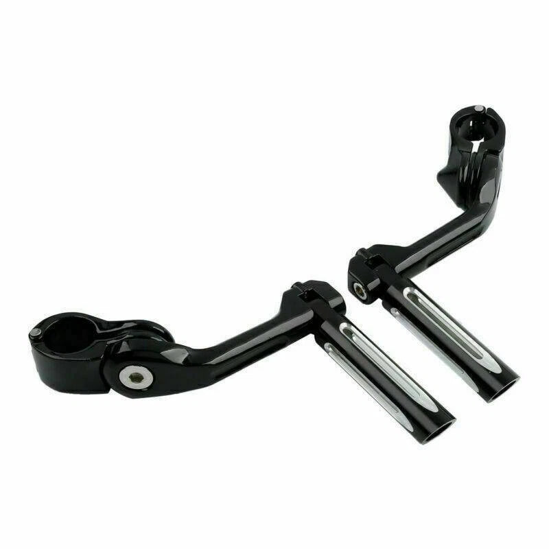 1 1/4" Black Foot Peg Clamps for Harley