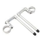 58MM Clip-On Handlebar for Universal Cafe Racer Motor - Silver