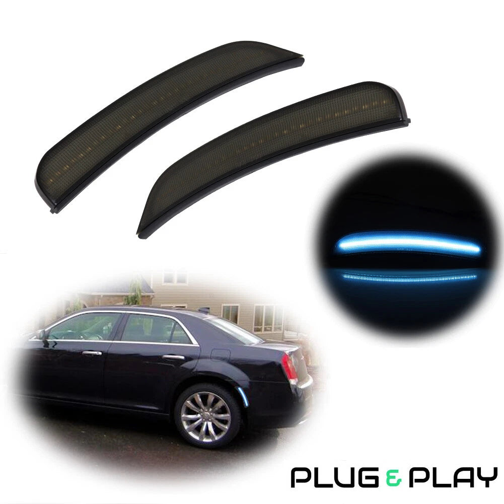 Ice Blue LED Side Marker Indicator Lamps for Chrysler 300 (2015–2023)