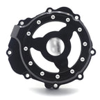 Black CNC Left Engine Magneto Cover w/ Gasket for Suzuki GSX-S1000 (2017–2024)