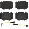 Set of 4 Brembo Front Low-Metal Brake Pads with Sensor for MB W220 S500 (2000–2006)