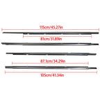 Set of 4 Window Weatherstrip Moulding Trim for Honda Accord (2008–2012)