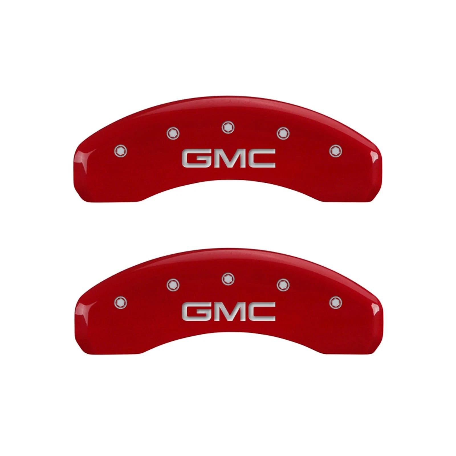 Front and Rear Red Caliper Covers for 2015-2020 GMC Yukon XL by MGP