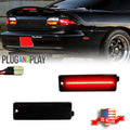 2X Smoked Lens Red LED Rear Bumper Side Marker Lights for Chevy Camaro (1993–2002)