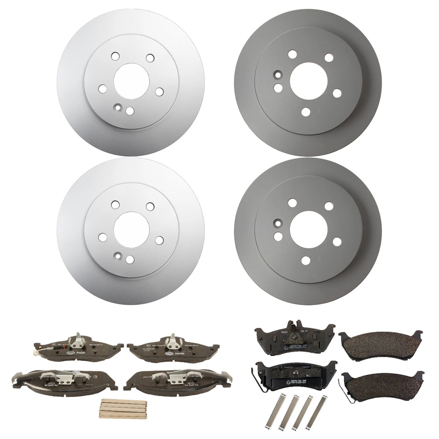 Hella Disc Brake Pad Kit for Mercedes W163 ML320 ML350 (1998–2005)