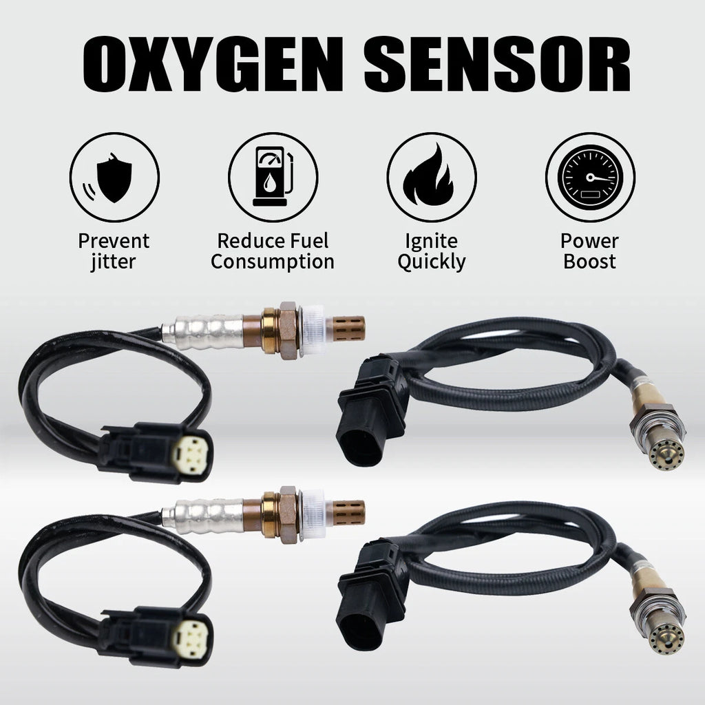Set of 4 O2 Oxygen Sensors for Ford Flex Taurus (2011–2015) 3.5L Turbo