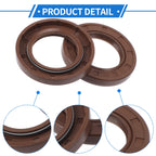 2X Oil Seal Rotary Shaft Seal FKM Rubber 32x52x7mm for Various Models