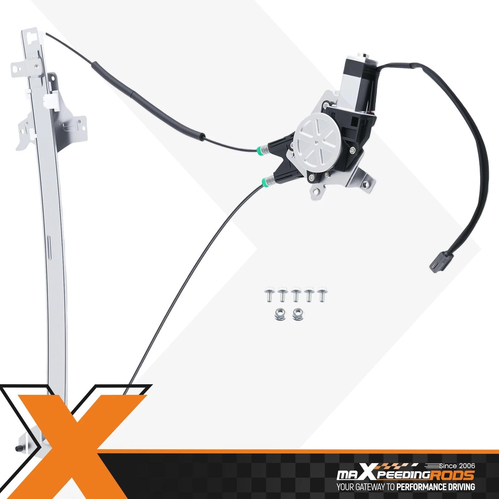 Front Left Power Window Regulator with Motor for Ford E150 E250 E350 (1992–2014)