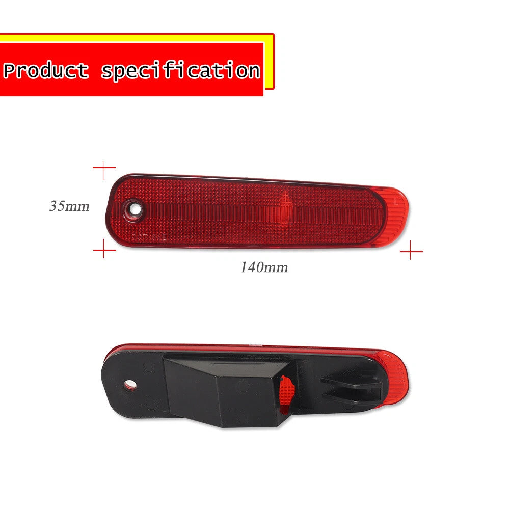 2X Red Lens Rear Bumper Side Marker Lights for Nissan 300ZX Z32 (1990–1996)