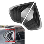 Rear Window Louver Shutter Cover Trim for BMW X6 E71 E72 (2008–2014) Carbon Black