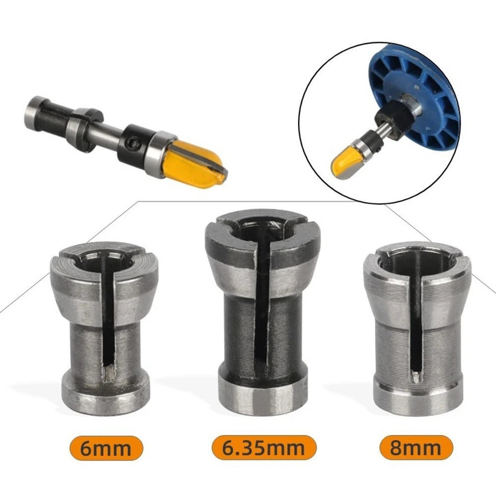 Set of 3 Collet Chuck Adapters for Engraving Machine (16.5mm/20mm)