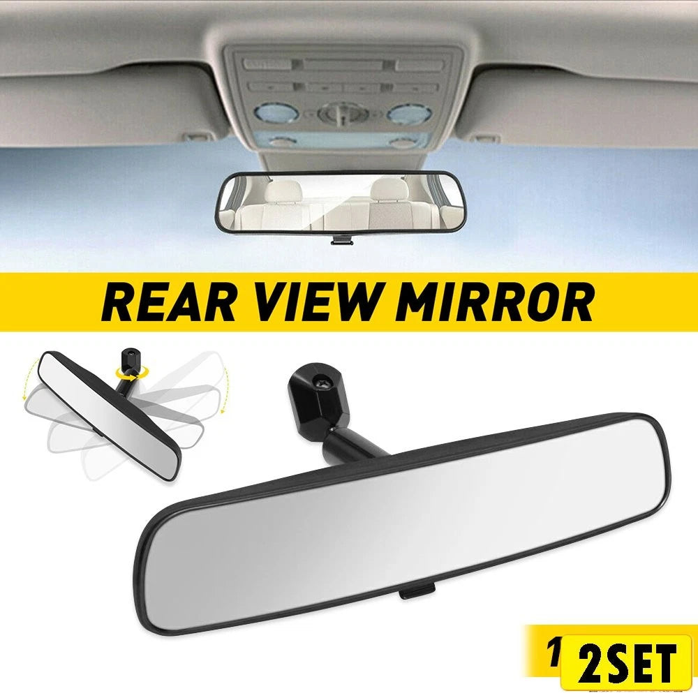 Set of 2 10-Inch Rear View Mirrors for Nissan Honda