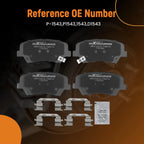 Front Ceramic Brake Pads Kit for Hyundai Elantra GT, Veloster (2012–2016)