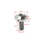 6 x M6x20mm Alloy Torx Head Screws for Motorcycle Bike