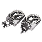 Grey Shark Teeth Racing Foot Pegs for Kawasaki KX250 KX450 (2008-2015)