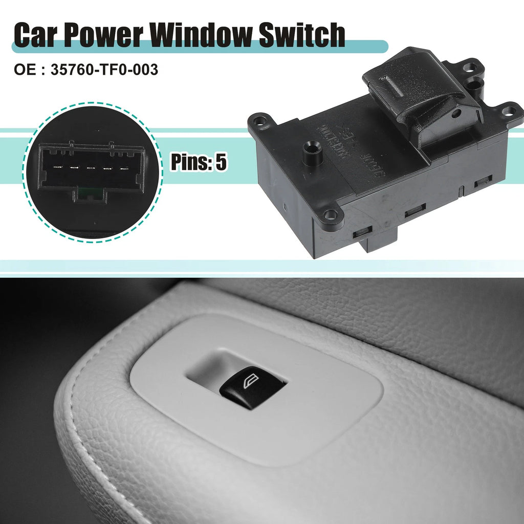 Passenger Side Power Window Switch for Honda Civic (2012–2015) 35760-TF0-00