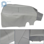 Set of 2 Gray Leatherette Seat Covers for Chevy Silverado 1500 (2007-2014)