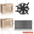 AC condenser and cooling fan assembly kit for Nissan Frontier Xterra (1999–2000)