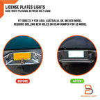 Rear Bumper License Plate Light for Nissan Navara D21 (1985-1997)