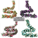 5PCS Artificial Silk Ivy Hanging Garland for Wedding Decor