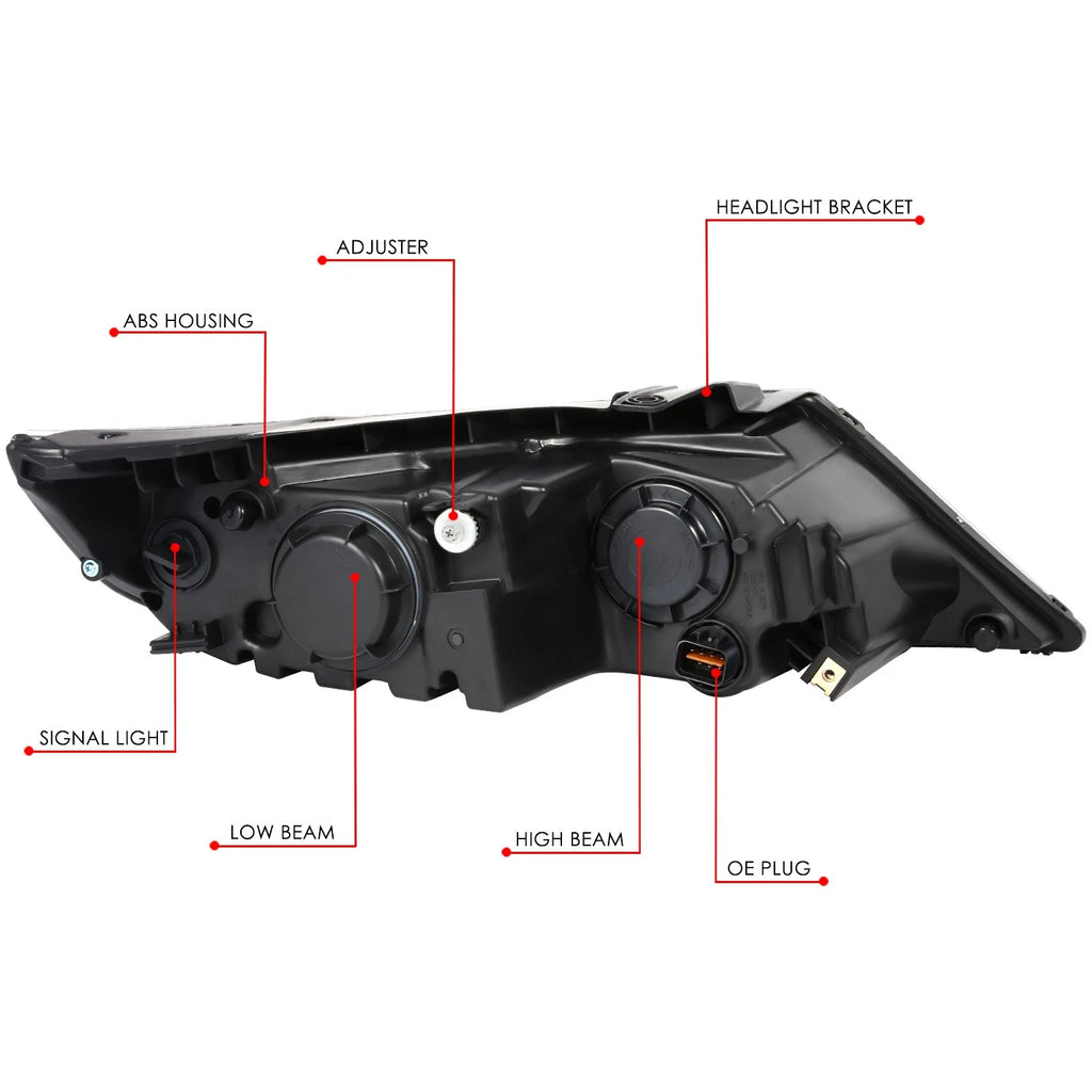 Left Driver Side Projector Headlight Lamp Assembly for Sorento (2011–2013)