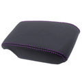 Leather Synthetic Console Armrest Cover for Lexus IS300 (2001–2005) Purple Stitch