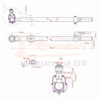 Ball Joint Stabilizer Bar Link for Ford F-250 F-350 Super Duty (2005–2007)
