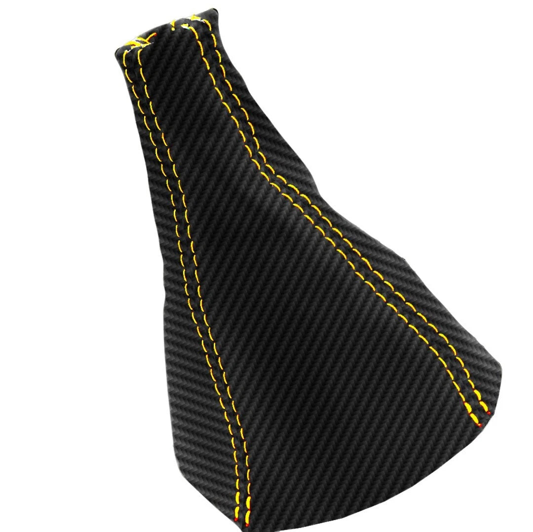 Manual Shift Boot for Chevrolet Cobalt (2005–2010) Carbon Yellow Stitch