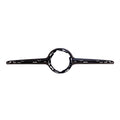 Replacement Black Painted ABS Plastic Front Center Grille Molding