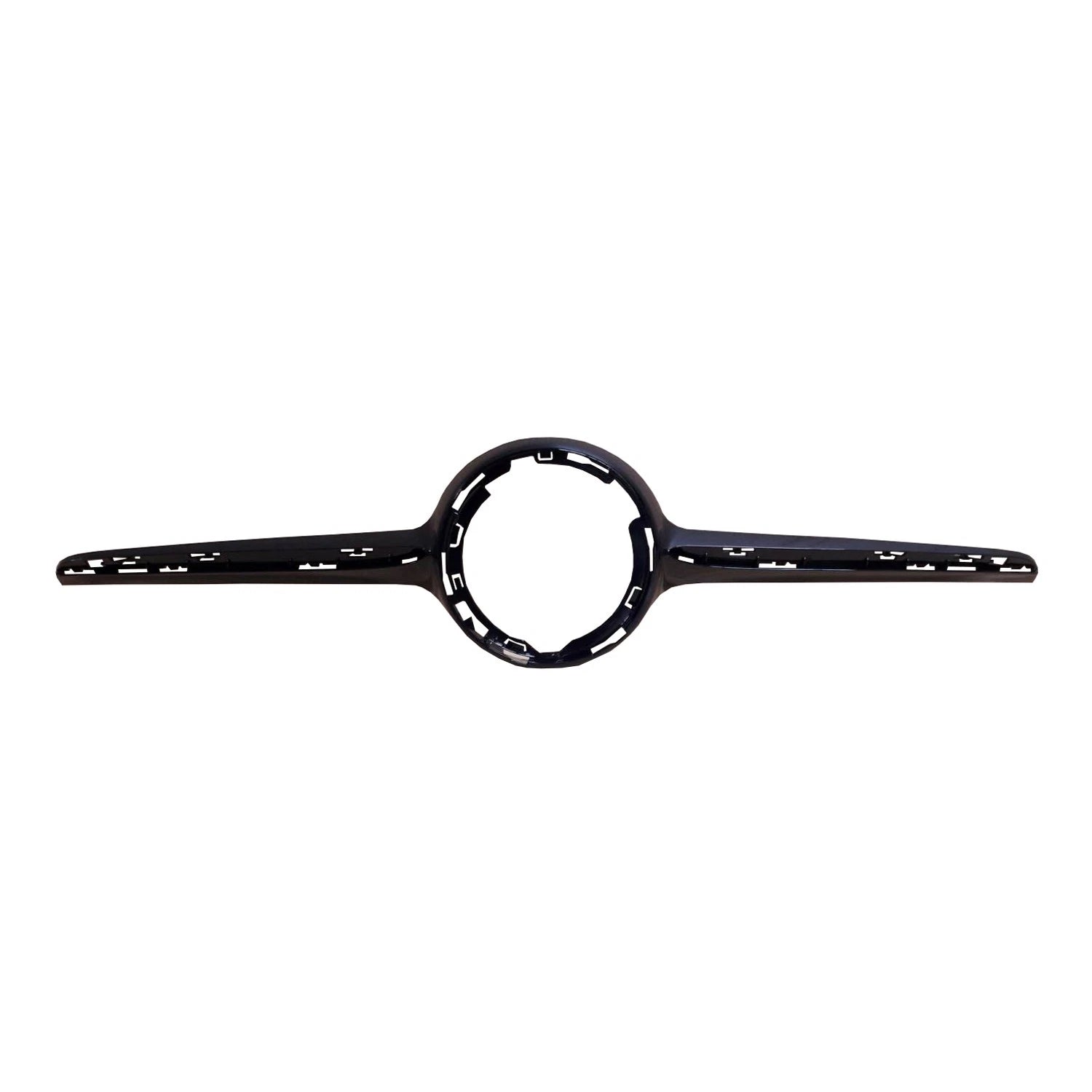 Replacement Black Painted ABS Plastic Front Center Grille Molding