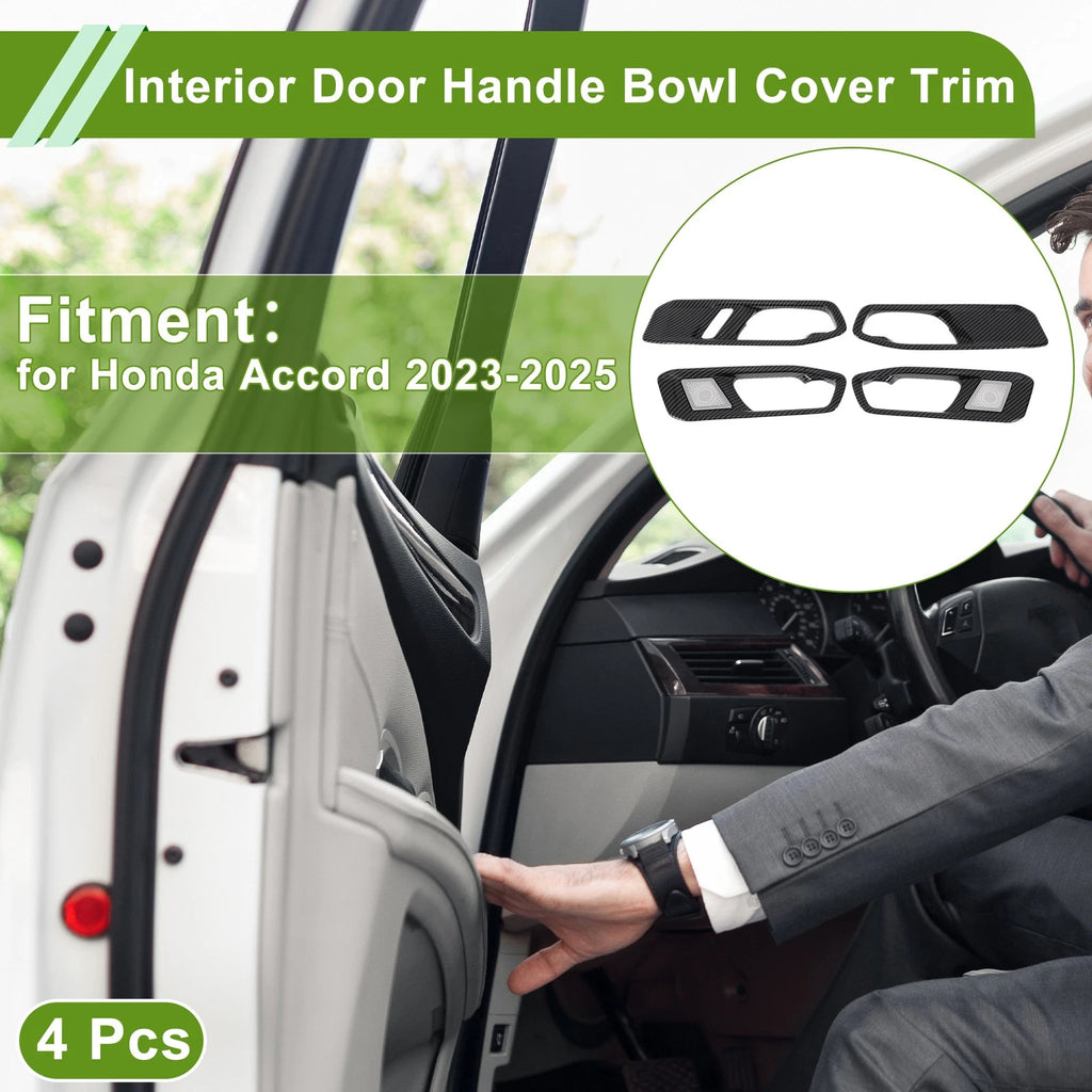 Set of 4 Interior Door Handle Bowl Cover Trim for Honda Accord (2023–2025)