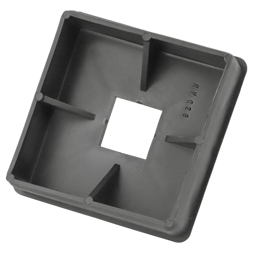 Set of 2 Black PE Bumper Covers for RV (4 Inch)