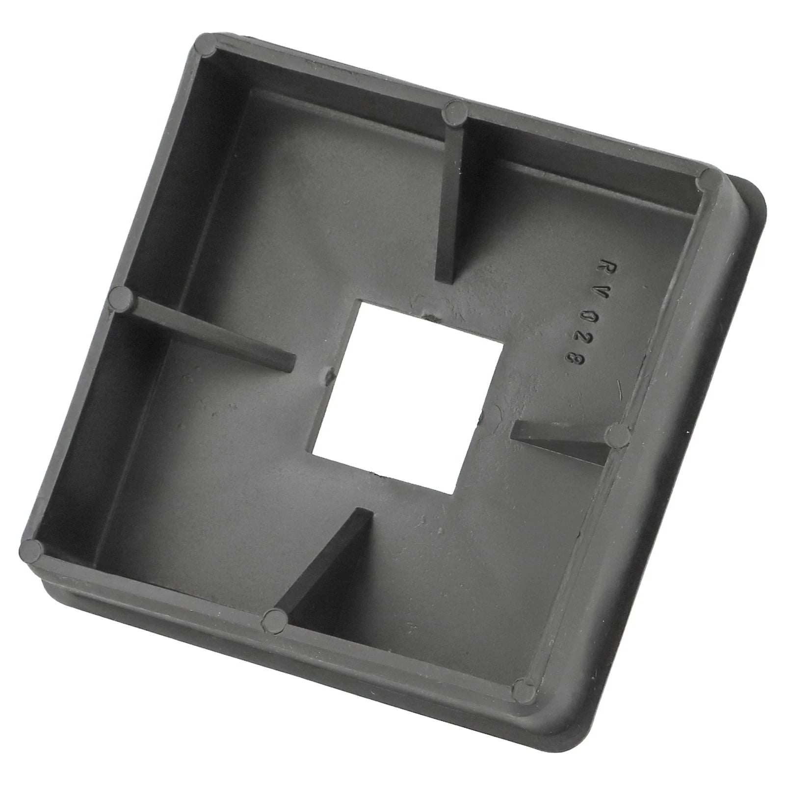 Set of 2 Black PE Bumper Covers for RV (4 Inch)