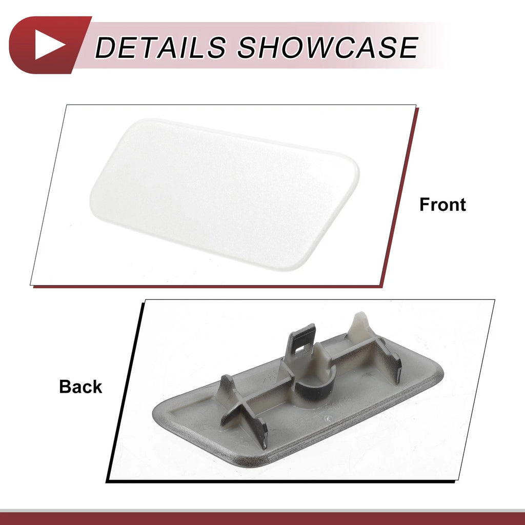 Front Left Washer Nozzle Cover Cap for Lexus LX570 (2016–2021) White