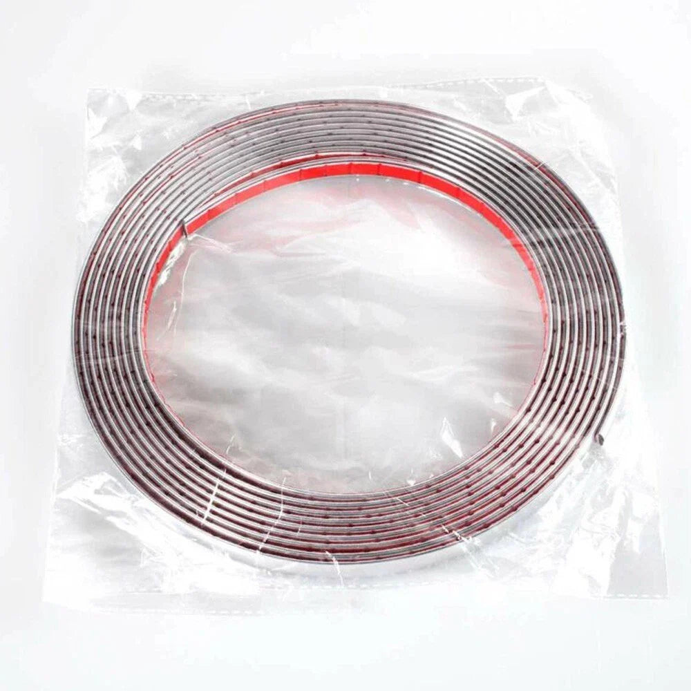 12mm x 5m Chrome Car Auto Moulding Strip Adhesive Bumper Protector