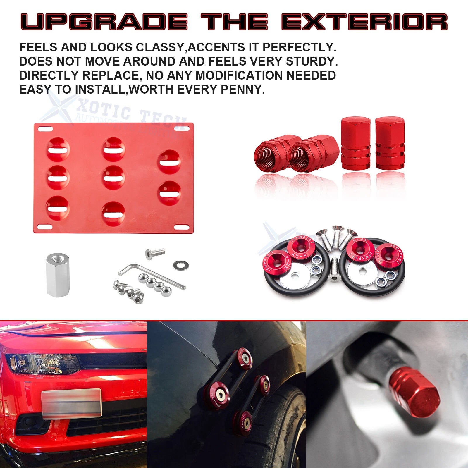 Tow License Plate Air Valve Release Fastener for Chevrolet Camaro (2016-2024)