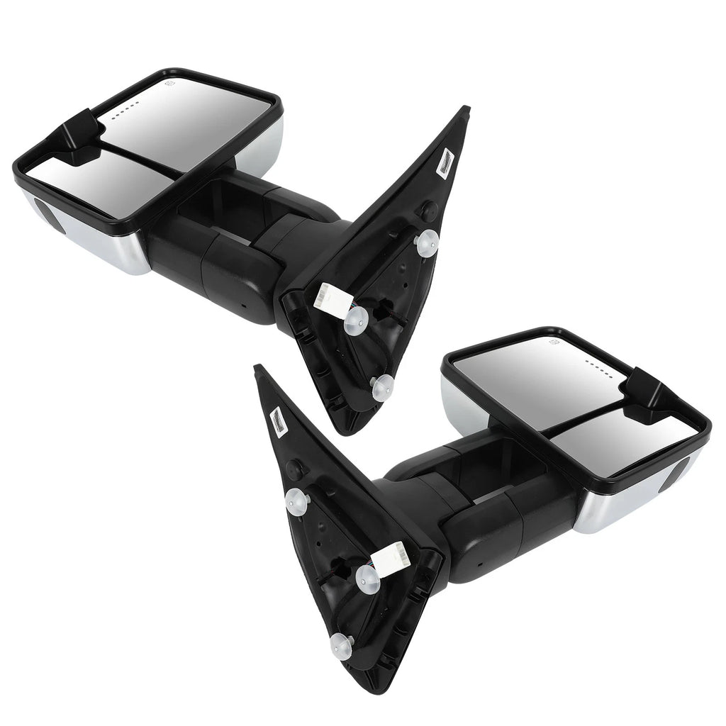 Chrome Power Heated Tow Mirrors with Dynamic Signal Light for Toyota Tundra (2007–2017)