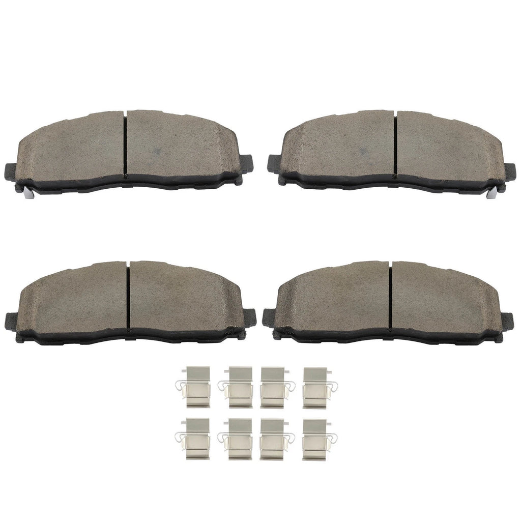 4X Front Ceramic Brake Pads for Jeep Wrangler (2018–2023) D2177