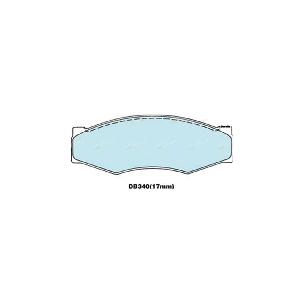 4WD Front Disc Brake Pad Set for Nissan 720 (1982 - 1987)