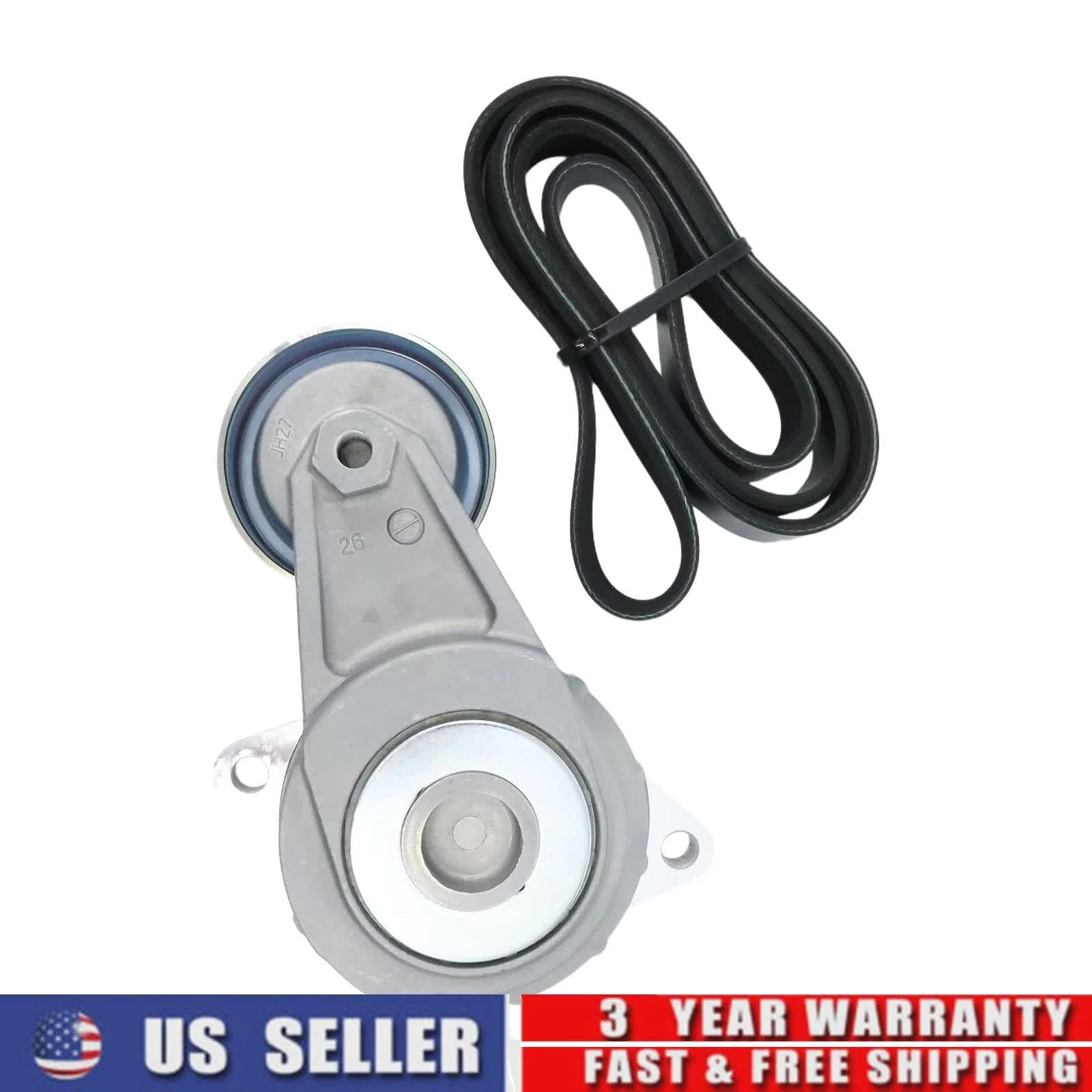 Tensioner & Serpentine Drive Belt Kit for Honda Fit (2009–2013) 39182 K050448
