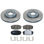 DuraGo Front Rotors & TRW Pro Ceramic Disc Brake Pads Kit for Forte Koup (2010–2016)