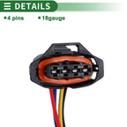 Set of 4 Pin Sensor Wiring Harnesses for Volvo V70 (2005–2007) No. 89046835