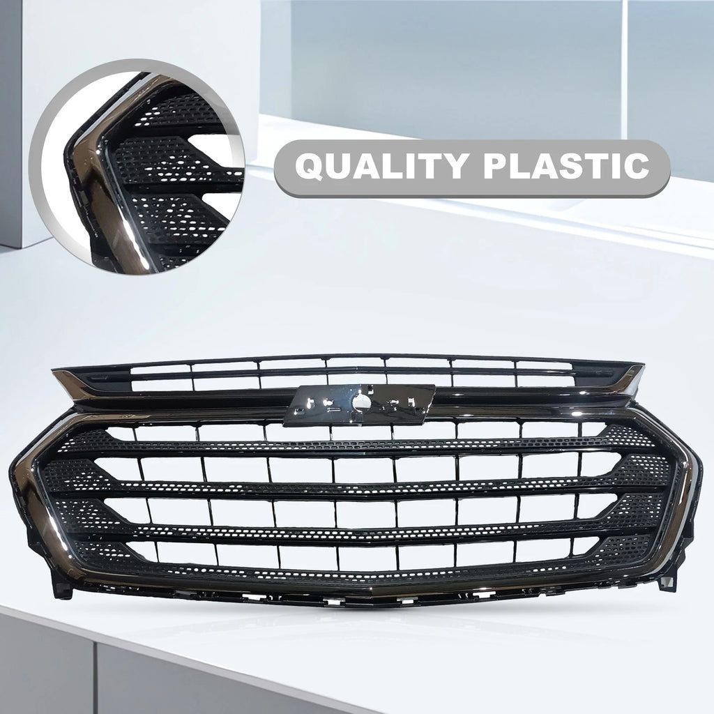 Black Front Bumper Upper Grille for Chevrolet Traverse (2018-2021)