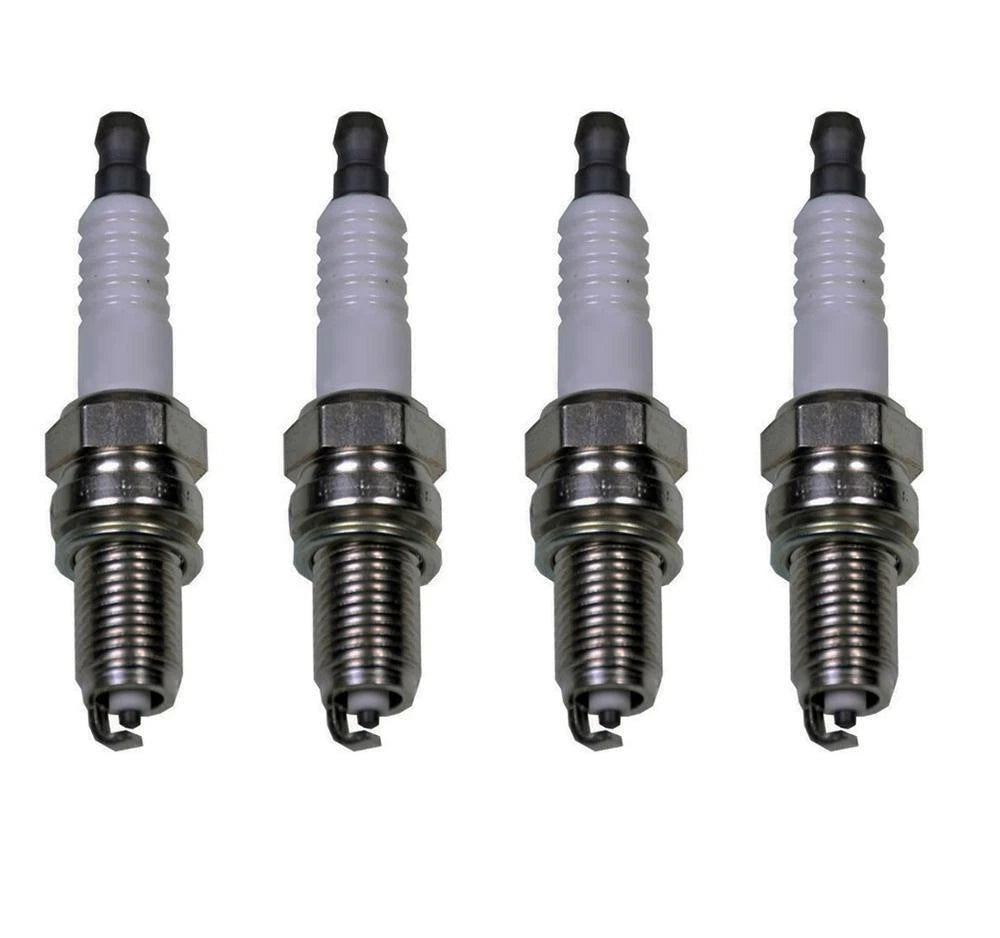 Set of 4 Spark Plugs Gap 0.035 U-Groove Denso for Audi A3 TT Fiat 500 Porsche 911