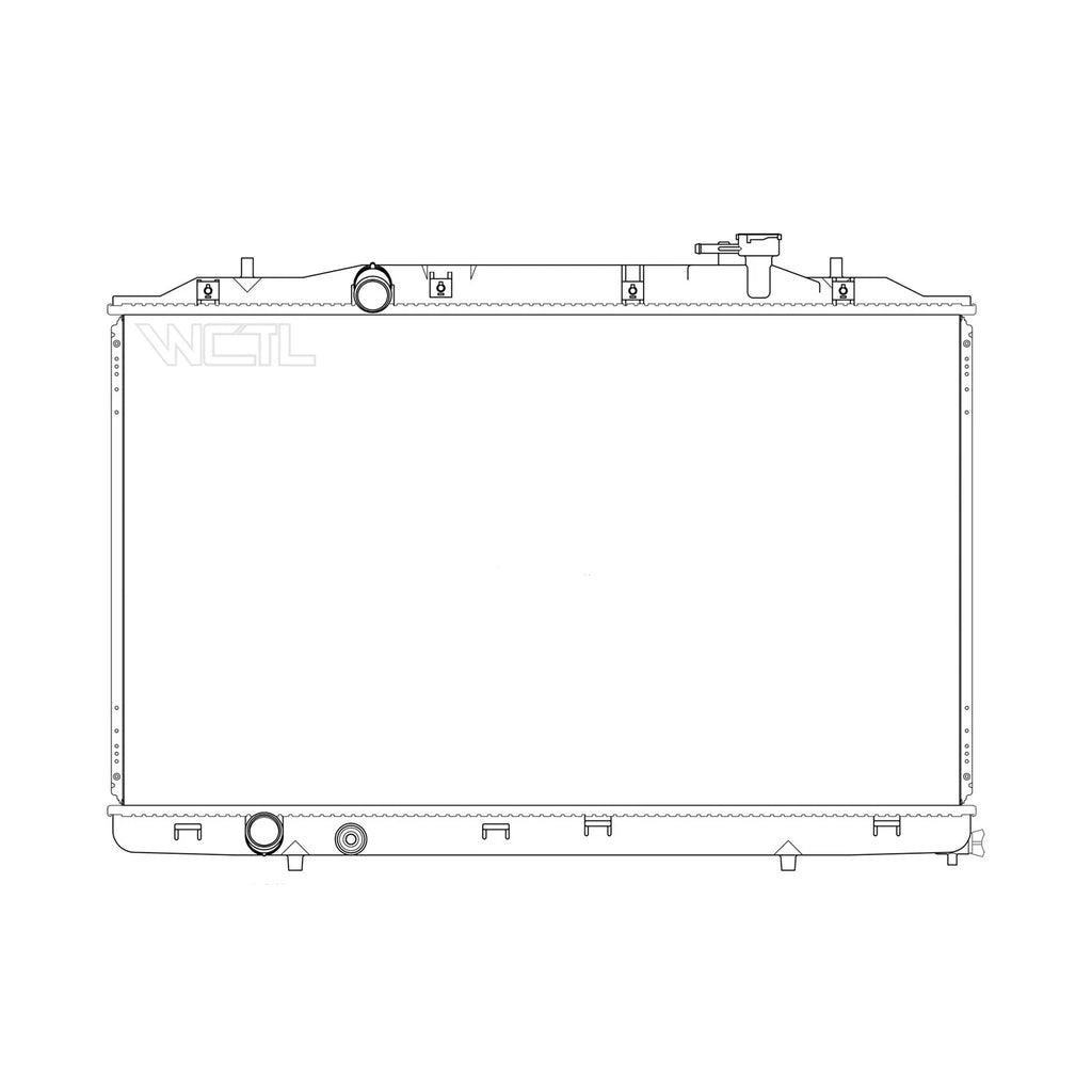 Replacement Plastic/Aluminum Radiator For 2018-2021 Honda Odyssey