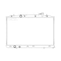 Replacement Plastic/Aluminum Radiator For 2018-2021 Honda Odyssey